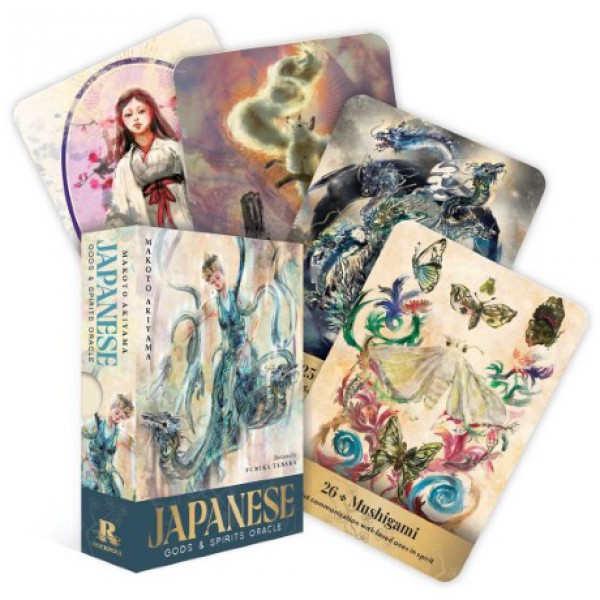 Japanese Gods & Spirits Oracle by Makoto Akiyama - ship in 10-20 business days, supplied by US partner