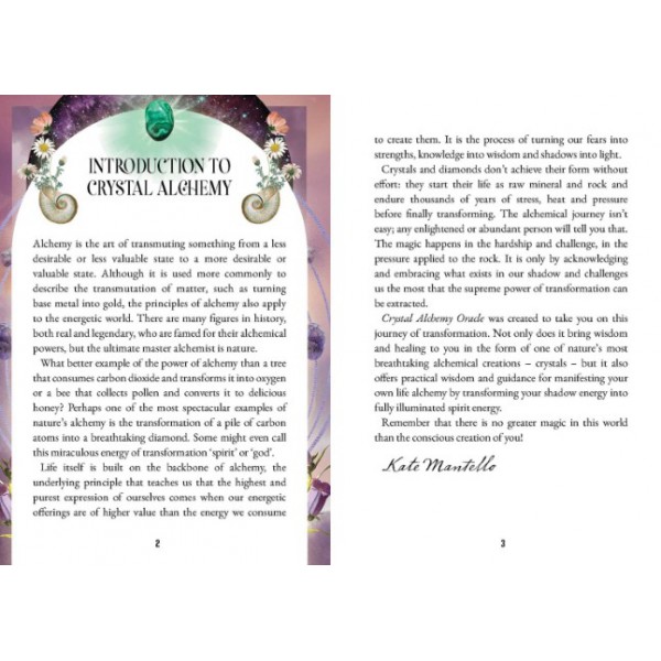 Crystal Alchemy Oracle by Kate Mantello - ship in 10-20 business days, supplied by US partner