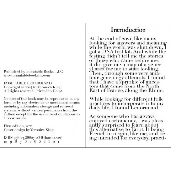 Enchanted Glass: An Inimitable Lenormand Deck by Veronica King - ship in 10-20 business days, supplied by US partner