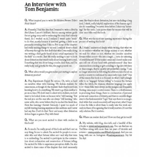 The Modern Fortune-Teller's Field Guide by Tom Benjamin - ship in 10-20 business days, supplied by US partner