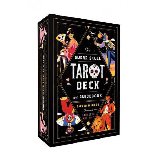 The Sugar Skull Tarot Deck and Guidebook by David A Ross and Carolina Martínez - ship in 10-20 business days, supplied by US partner