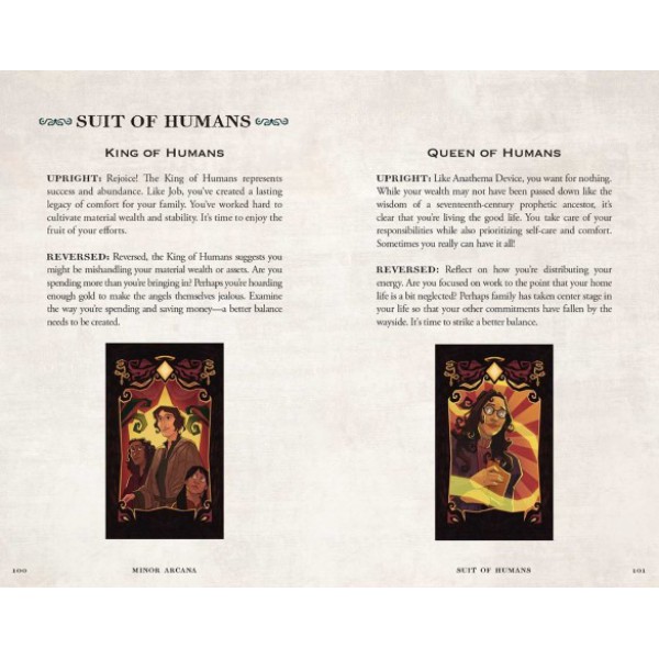 Good Omens Tarot Deck and Guidebook by Minerva Siegel and Lúthien Leerghast - ship in 10-20 business days, supplied by US partner