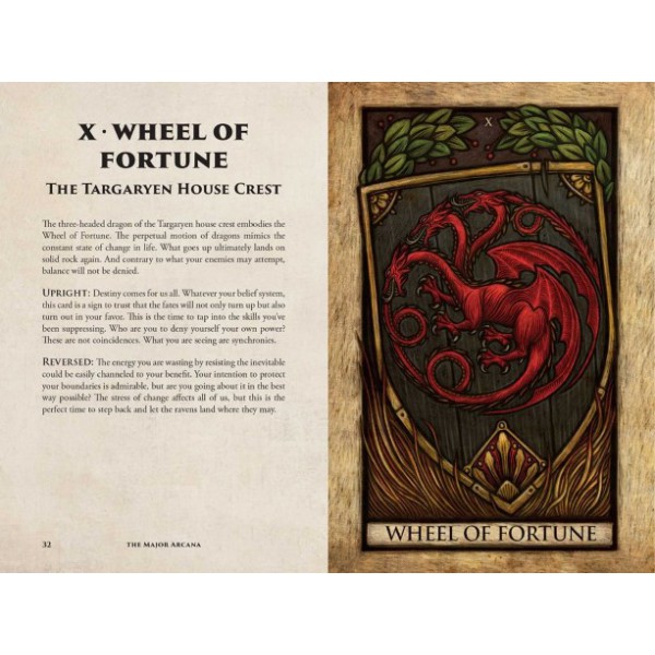 House of the Dragon Tarot Deck and Guidebook by Erica Davis and Tomás Hijo - ship in 10-20 business days, supplied by US partner