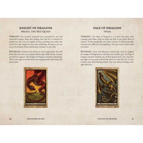 House of the Dragon Tarot Deck and Guidebook by Erica Davis and Tomás Hijo - ship in 10-20 business days, supplied by US partner