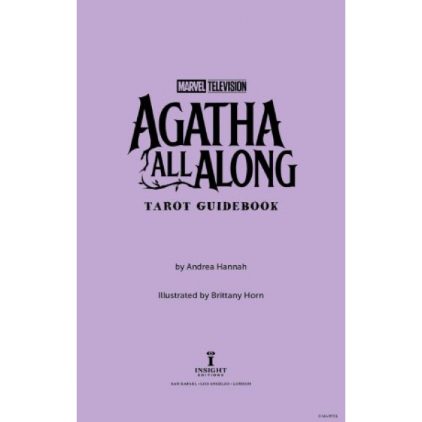 Agatha All Along Tarot Deck and Guidebook by Andrea Hannah - ship in 10-20 business days, supplied by US partner